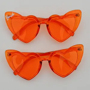 Orange Heart Sunglasses, Spritzy Glasses, Tequila Sunset Sunglass, White Bride Sunglasses, Orange Sunglasses