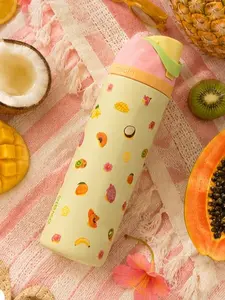 Owala Just Ripe FreeSip 24oz Insulated Water Bottle Tropical Fruit Print Leakproof Stainless Steel Bottle
