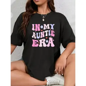 Women's Cotton Baby Announcement Tee – Celebrate Auntie Era This Mother's Day