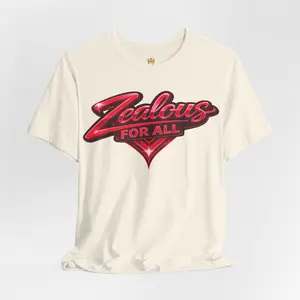 Zealous For All Graphic T-Shirt (Red Logo)