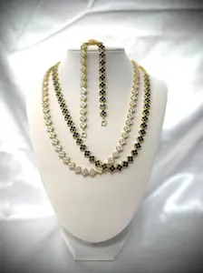 Luxury Flower Gold Filled Necklace and Bracelet