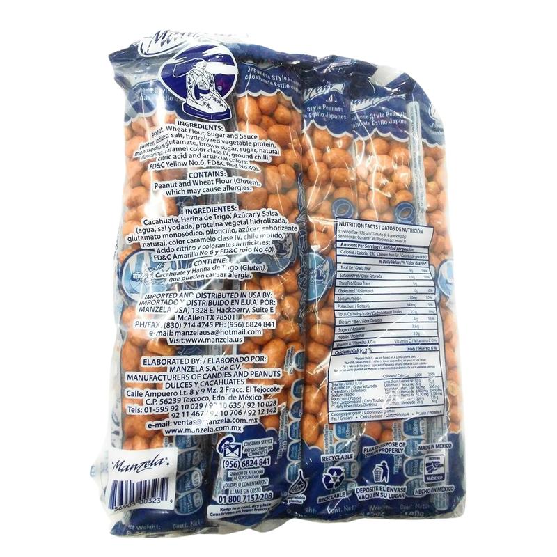 Manzela - Manzelazo Cacahuates Japones 10 Pack Peanut Snack