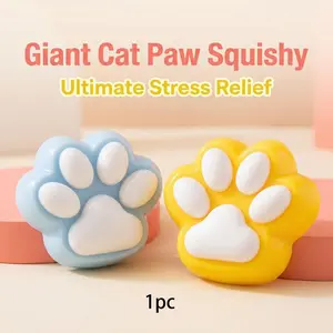 1pc Large Cat Paw Plush Toy, Ultra Soft Mini Stress Relief Toy, Blind Bag Squeeze Fun, Soft Sensory Fidget, Perfect for Relaxation and Playtime, Squishy Fidgets