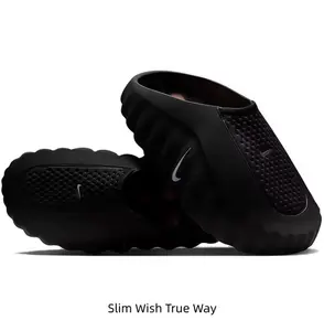 Black Thick-Soled Massage Slides, Orange Spherical Outsole, Breathable Fabric Upper, Pre-Game Recovery Tech Mules