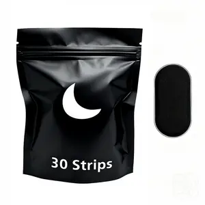 Nose Strips for Breathing - Athletic Nasal Strips for Snoring & Sleeping - Black, Wide, Universal Fit, Extra Strength Snoring Solution for Sleep