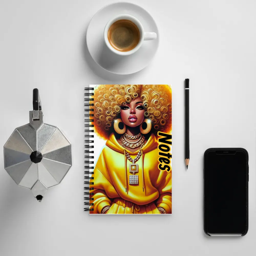 Yellow Notes Spiral notebook