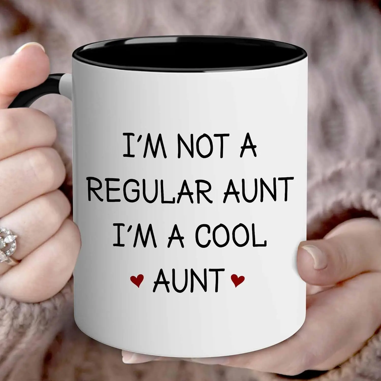Aunt Mug - Auntie Gifts - I'm Not A Regular Aunt I'm A Cool Aunt Gifts - Funny Gag Gifts Mother's Day, Thank Giving, Birthday From Niece Nephew Sister - Ceramic Coffee Mug