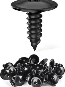 Nilight 25Pcs Screw Bolt Fender Liner Under Cover Screw Replacement for Audi A3 A4 A5 A6 Volkswagen Porsche Cayenne Macan Taycan N90974701, 2 Years Warranty, 16Mm, Anti-Rust