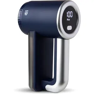 Rechargeable Fabric  | 3-Speed Lint Remover for Clothes & Furniture |  Fuzz & Pilling | Electric Lint  with LED Display & Type-C   Port - Blue