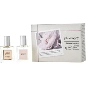 Philosophy Variety Set-2 Piece Discovery Set With Amazing Grace Edt & Radiant Grace Eau De Parfum And Both Are 0.5 Oz Spray For Women, Edp Fragrance, Grace Duo