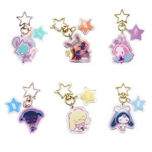 Alien Stage Rabbit Series Chibi Acrylic Keychain, Official ALNST Anime Collectible Bag Charm Pendant