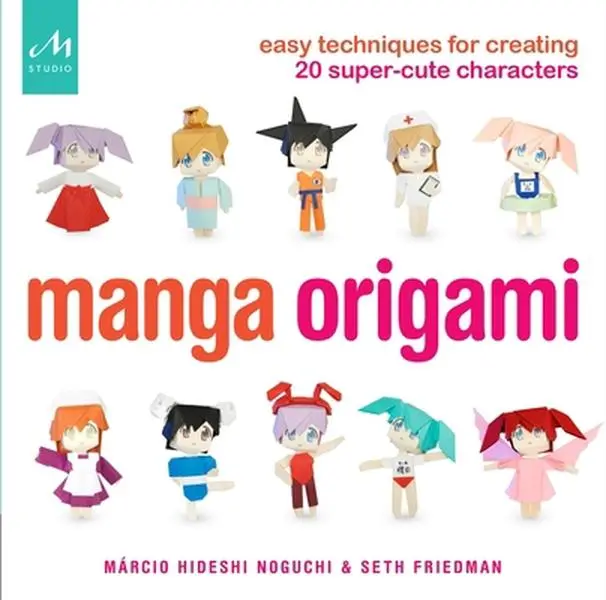 Used Manga Origami Art Tutorial Book - Marcio Hideshi Noguchi, Soft Cover, English, Basic Origami Folding & Step-by-Step Instructions for 20 Adorable Characters, Seth Friedman Recommended, for Manga Enthusiasts, Books