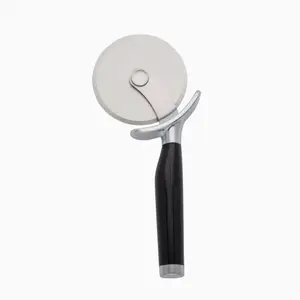 Classic Pizza Wheel with Sharp Blade For Cutting Through Crusts, Pies and More, Built In Finger Guard for Safety and Comfort Grip to Protect Fingers Kitchen Pasta
