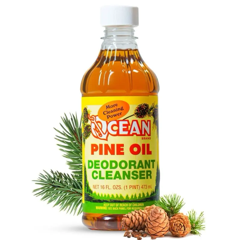 Ocean Brand Pine Oil Original 65% Pure Pine Multipurpose Cleaner for Home - Kitchen, Floor, Bathroom & Surface Cleaning - 16 fl.oz. - Household Nature Outdoors