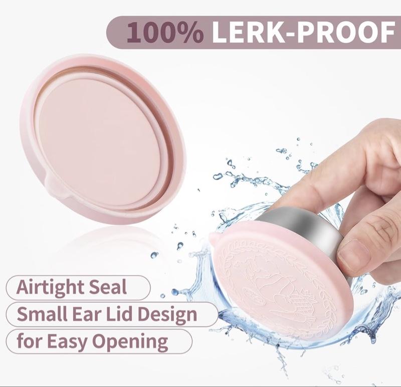 8 Pack - 1.6 Oz Small Salad Dressing Containers To Go, Leakproof Condiment Containers with Lids Reusable Stainless Steel Sauce Cups for Lunch Boxes Kitchen Storage Picnics Travel Meal Prep