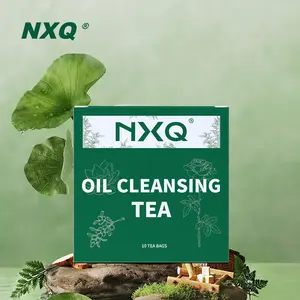 NXQ Oil Cleansing Tea Herbal Plant Formula 10 Tea Bags with 9 Herbs Including Red Rose & Tartary Buckwheat Natural Flower Tea Drink NXQ-ZR-2-8