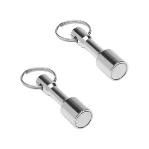 Keychain Magnet Tester for Gold, Silver, Jewelry & Precious Metals With Neodymium Magnets 2 Pack