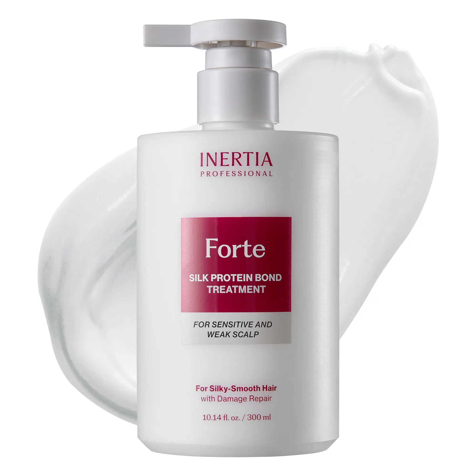 [2-Week Breakage & Hair Loss Care] INERTIA Professional Forte Hair Treatment with Spider Silk Protein for Damaged Hair