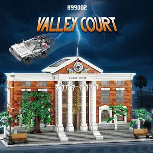 flash cards Show Movie Valley Court Modular Buildings Blocks City View Future Courthouse Mall Architecture Model Kit Boys Toy Adults Gift 4269PCS