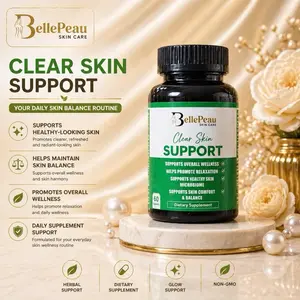 BellePeau Clear Skin Support Wellness Capsule for Daily Skin Balance Routine Healthcare & Fitness