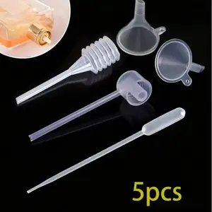 12-Piece Filling Tool Dispenser Set, Includes 3 Pipettes, 3 Perfume Funnel, 3 Spring Droppers, 3 Mini Funnel, Liquid Distribution, No Mess Funnel