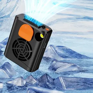 Portable Waist Fan with 3 Speed Settings, Outdoor Hanging Fan, Cooling Device, Rechargeable, Illumination Included, Multifunctional Fan