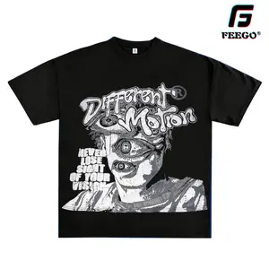 [Copy of] American different motion vintage oversized graphic t shirt harajuku grunge goth for couples y2k top korean gothic women clothes dark design
