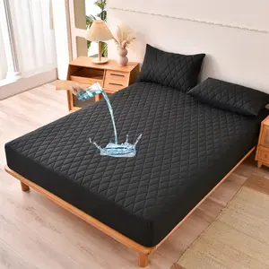 Waterproof Mattress Protector Set, Deep Pocket 30cm/11.8inch, Soft Breathable Bed Cover, Includes Pillowcase, Ideal for Bedroom & Home Use