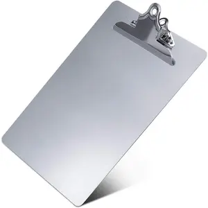 Metal Clipboard, Contractor Heavy Duty Aluminum Clipboard with High Capacity Clip, Rust-Proof Plate for Letter Size and A4 Paper Sheet, Supplies for Office, Jobsite, , School, Law Enforcement