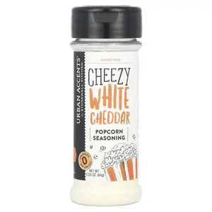 Urban Accents Popcorn Seasoning, Cheezy White Cheddar, 2.25 oz (64 g)