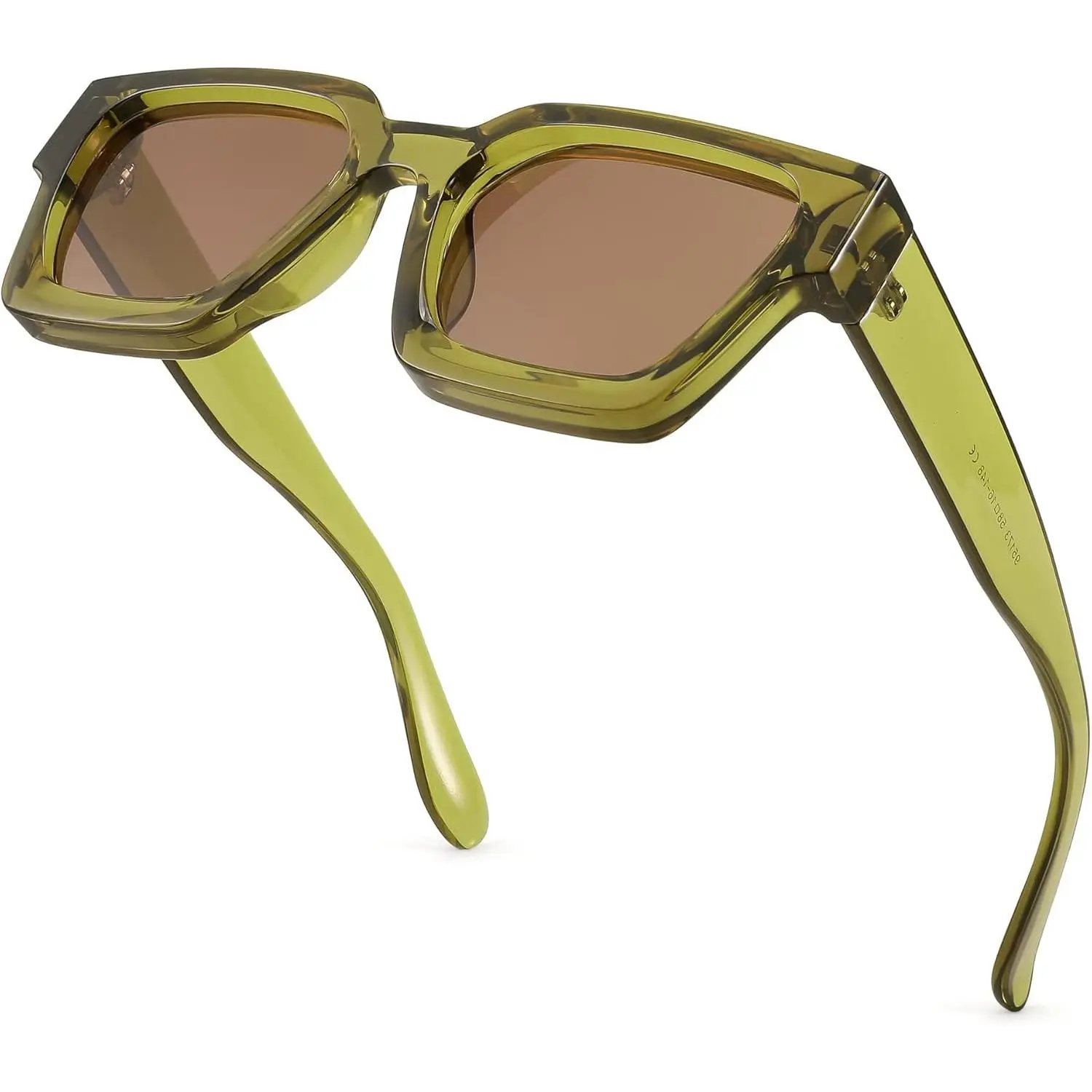 EyeconicFinds Retro 90s Square Sunglasses for Women Men 