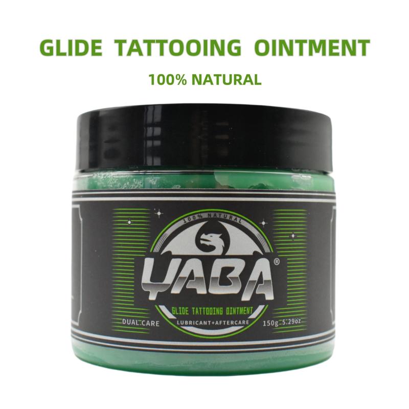Yaba Green Tattoo Aftercare Ointment for Artists Natural Tattoo Aftercare Cream Lotion 150g/5.29OZ Vegan Cruelty-Free