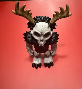 Flexi Wendigo Figure — Articulated 3D Printed Cryptid, Horror Fidget Toy & Display Piece