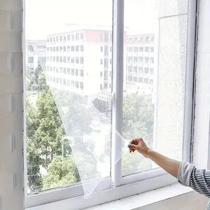 DIY Self-Adhesive Window Screen Netting, Anti-Mosquito Cuttable Screen with Hooks and Sticky Tape, Fits Multiple Windows, Home Improvement