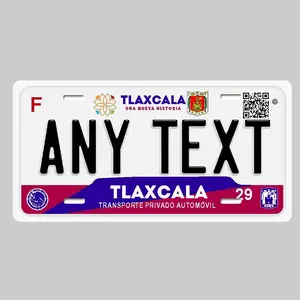 Placas de Tlaxcala  personalizada Personalized License Plate