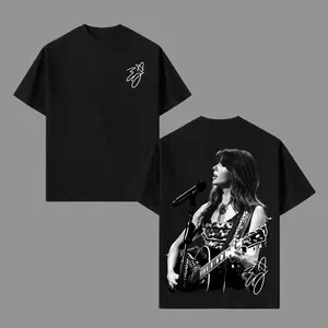 Ella Langley Live Performance T-Shirt Men Women Unisex Graphic Tee Streetwear, Oversized Cotton Tee, Country Music Singer Guitar Menswear Vintage