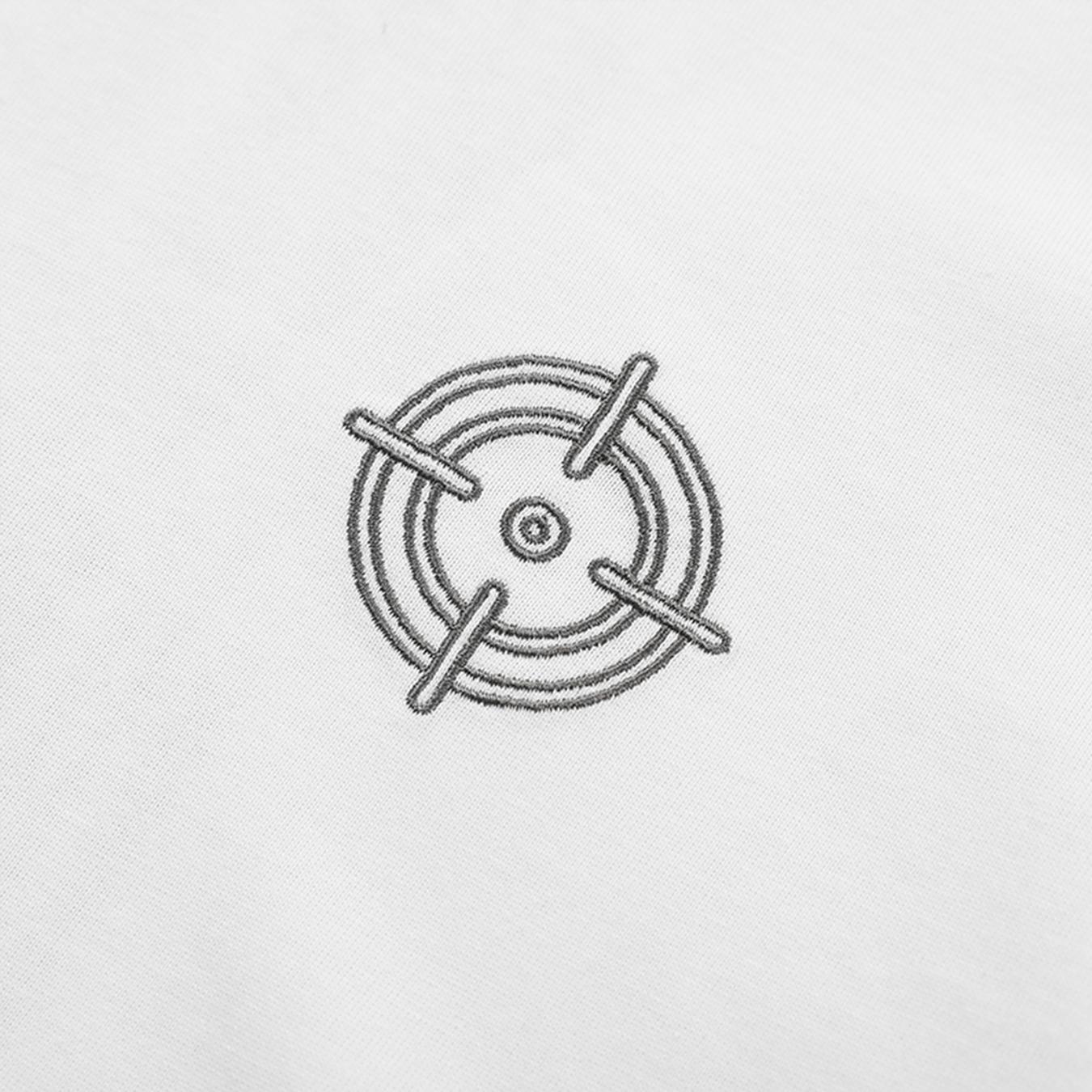 Men’s crew neck short sleeve T-shirt, minimalist target graphic print casual tee, soft breathable cotton top for everyday wear and workouts