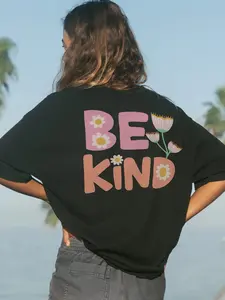 Teenagers Cute Print Fresh Small Flower Loose Round Neck Short Sleeve Top, Casual Summer Fashion, Comfortable and Stylish