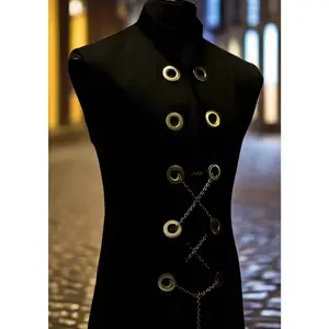 HELLRAISER ROBE  W/ CHAIN - BLACK DENIM