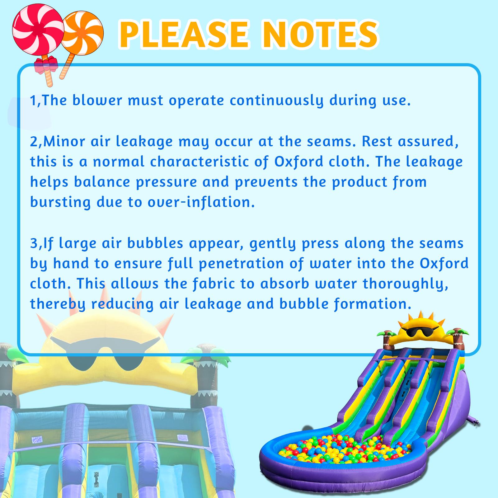 Sunglasses Inflatable Double Water Slide for Kids and Adults with Large Splash Pool Backyard Party Oxford Water Slide inflatable Water Slide for