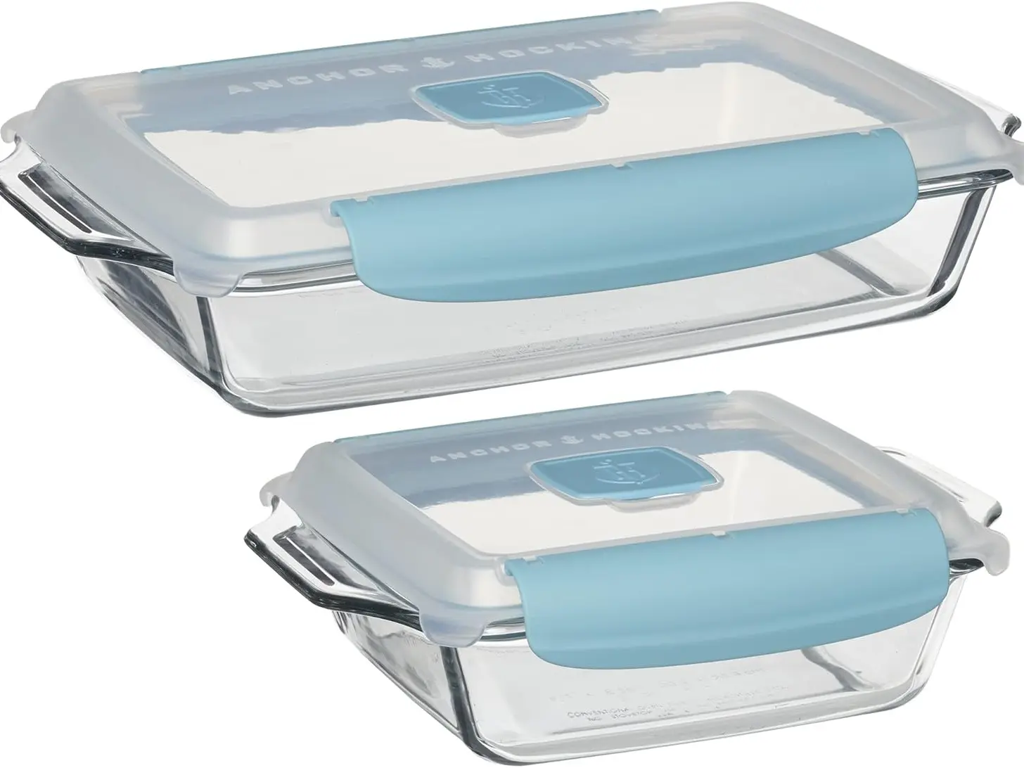 Anchor Hocking 4-Piece Truelock Locking Lid Bakeware Set - 3 Qt Baking Dish, 8 in Square Cake Dish