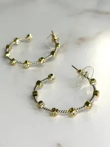 Cecilia two tone hoops