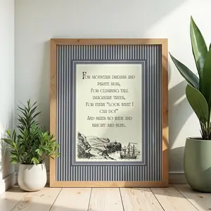 Long Live Boyhood Navy Blue Nursery Print  Baby Boy Nursery Wall Art  Vintage Boys Room Decor UNFRAMED