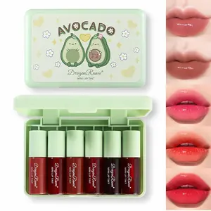 Big deal  Colors Lip Tint Stain Set,Korean Lip Tint Watery Lip Gloss Mini Liquid Lipstick,Multi-use Lip and Cheek Tint Moisturizing Natural Lip Stain,Long-lasting Non-sticky Waterproof Lip Color Makeup