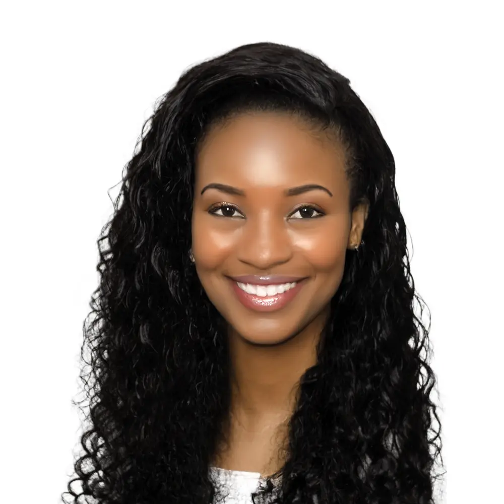 Sofia - 5x5 Invisible HD Lace Closure Wig - Glueless - Waterwave - Tiny Knots - Natural (1B) from The Hair Diagram - Human Hair Curly Wig