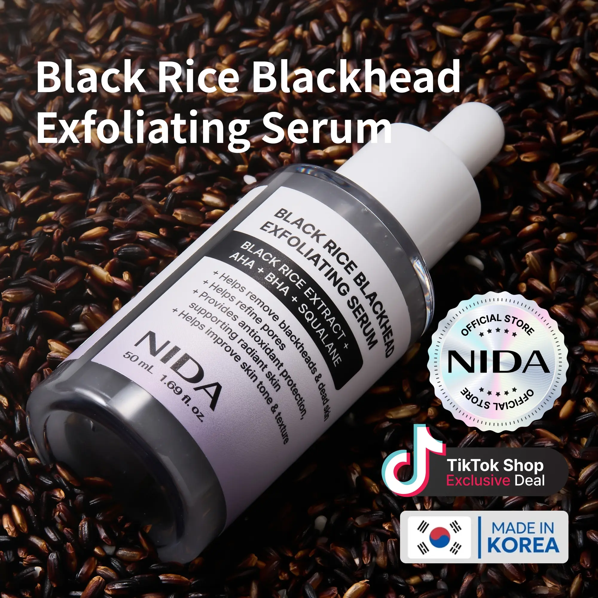 NIDA Black Rice Blackhead Exfoliating Serum NIDA Black Rice Blackhead Exfoliating Serum