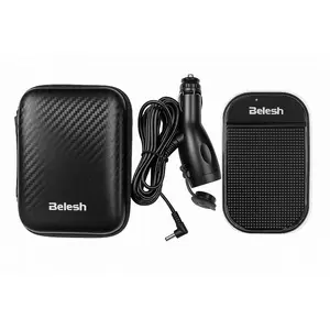 Car Charger with Cigarette Lighter Port, 9.5ft (2.9m) Long Cord, DC 3.5mm  Interface, 12V 2A Output, 3A Fuse – Includes EVA Case, Non-Slip Pad & Accessories for radar detector