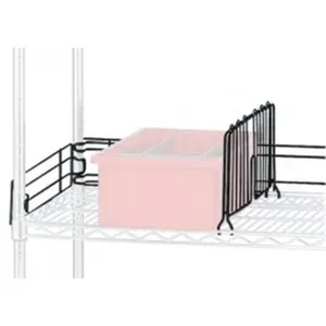 212 MAIN Quantum Space-Saving Chrome Wire Shelf Divider Accessory, 24 in. Black High-Quality Organizing Racks for Closet Organization, Display Storage