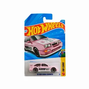 Hot Wheels '87 Ford Sierra Cosworth HW Euro Die-Cast Model Car Pink Racing Edition