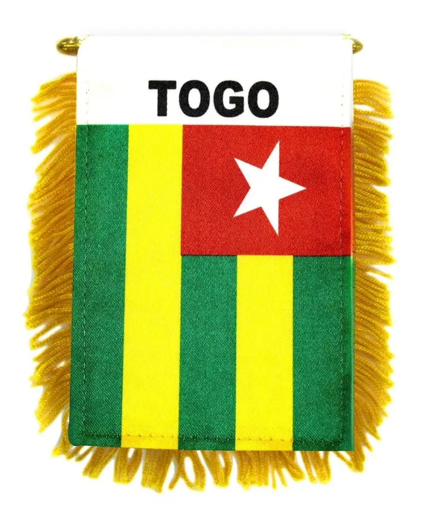 Hangable Basic Synthetic Double-Sided Glass-Plastic Hanger for 4x6 in Print Polyester Togo Mini Banner, National Flag, All Seasons Home & Festive Party Window Backdrop Decor Supply